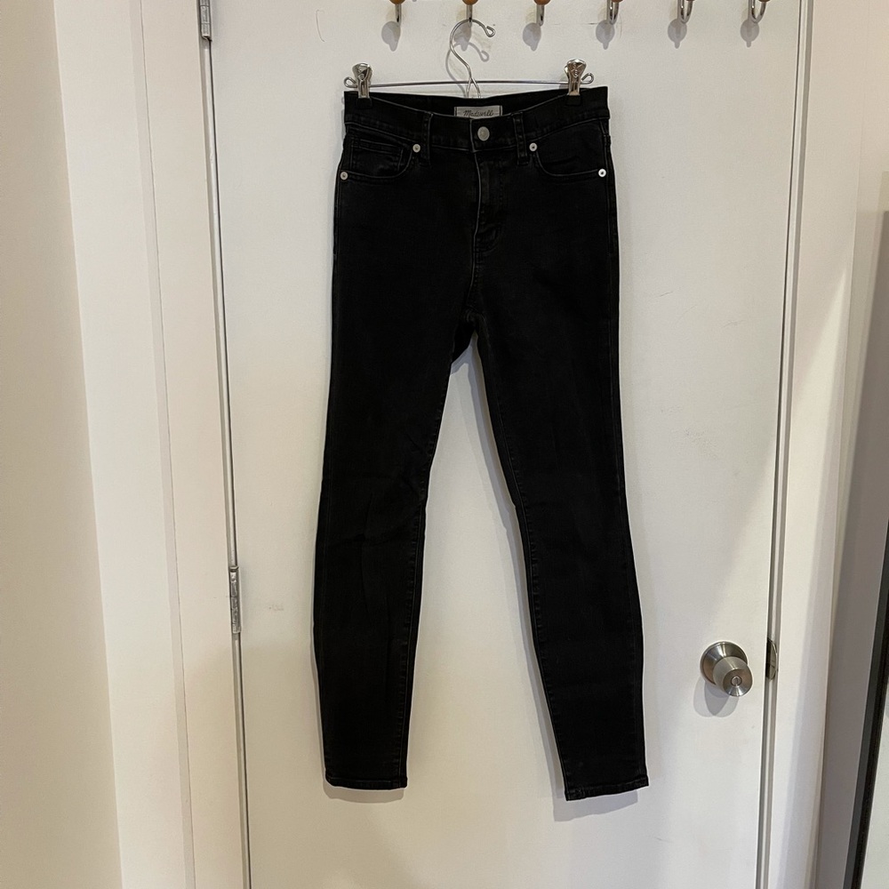 Madewell high rise skinny jean black size 26